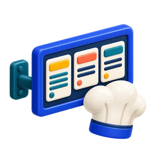 Restaurant & kitchen illustration